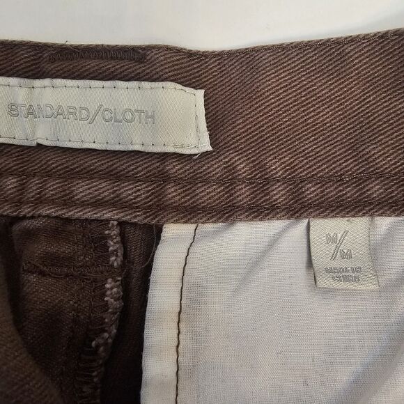 Mens Urban Outfitters Standard Cloth Cargo Pants Sz Medium Brown Flare Y2K R331 - Picture 10 of 12